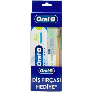 پک مسواک بامبو و خمیر دندان اورال بی Oral-B Dis Fircasi Hediye حجم 50 میل