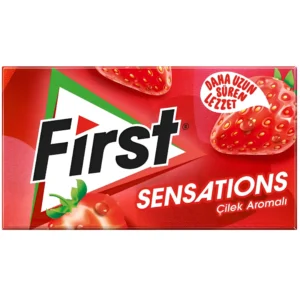 آدامس فرست سنسیشن با طعم توت فرنگی First Sensations وزن 27 گرم