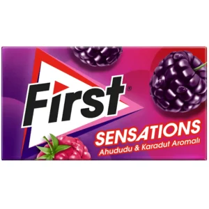 آدامس فرست سنسیشن با طعم تمشک و توت سیاه First Sensations وزن 27 گرم