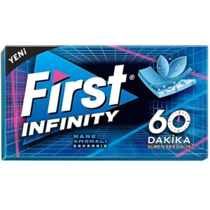 آدامس 60 دقیقه فرست اینفینیتی با طعم نعنا یخی First Infinity وزن 27 گرم