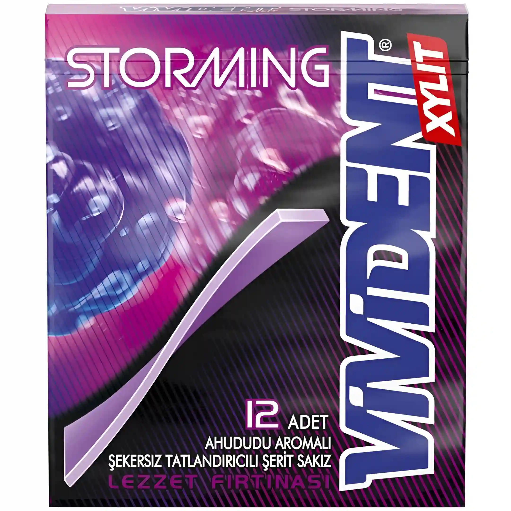 آدامس بدون شکر استورمینگ ویویدنت با طعم تمشک...