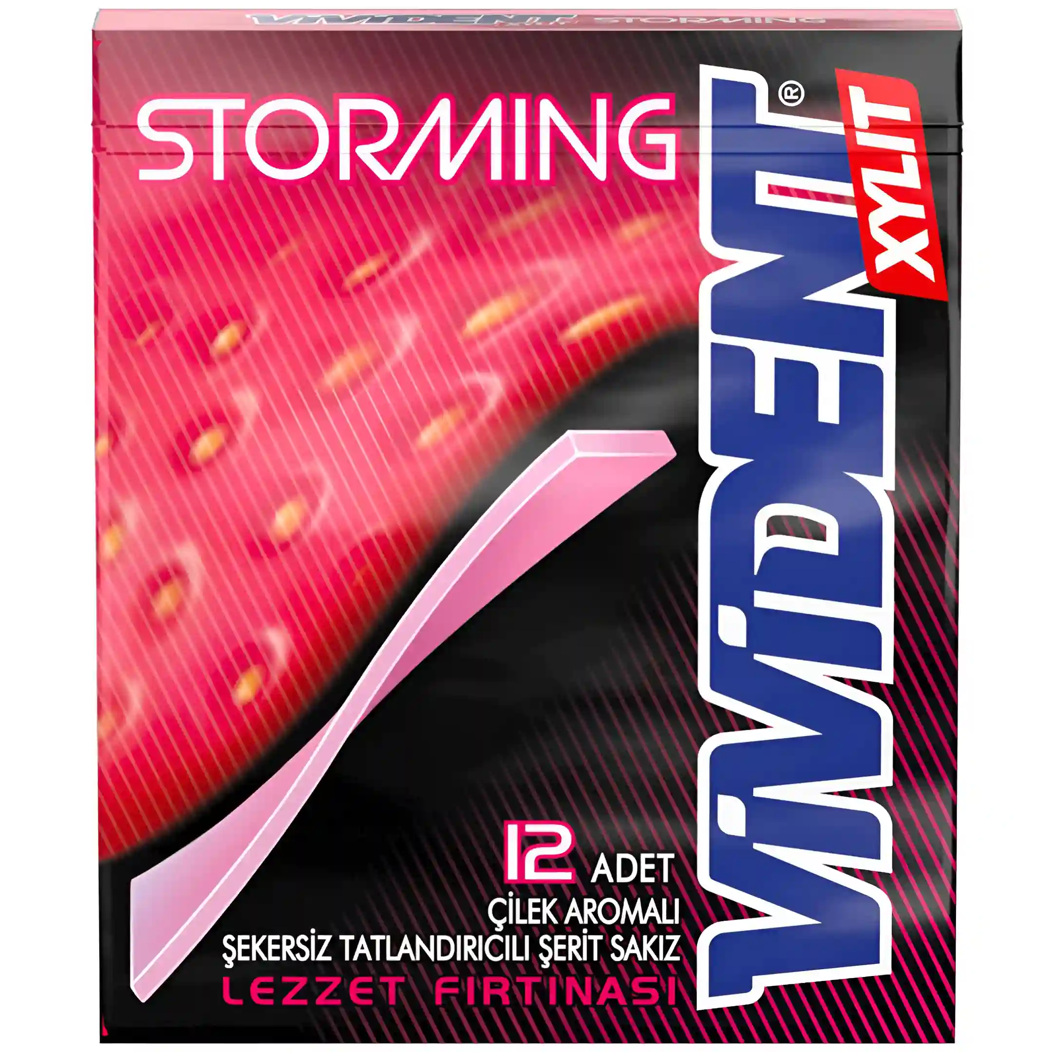 آدامس بدون شکر استورمینگ ویویدنت با طعم توت...