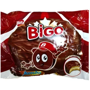 بیسکوییت سادویچی بیگو جامبو با کرم شکلاتی Bigo Jumbo وزن 50 گرم