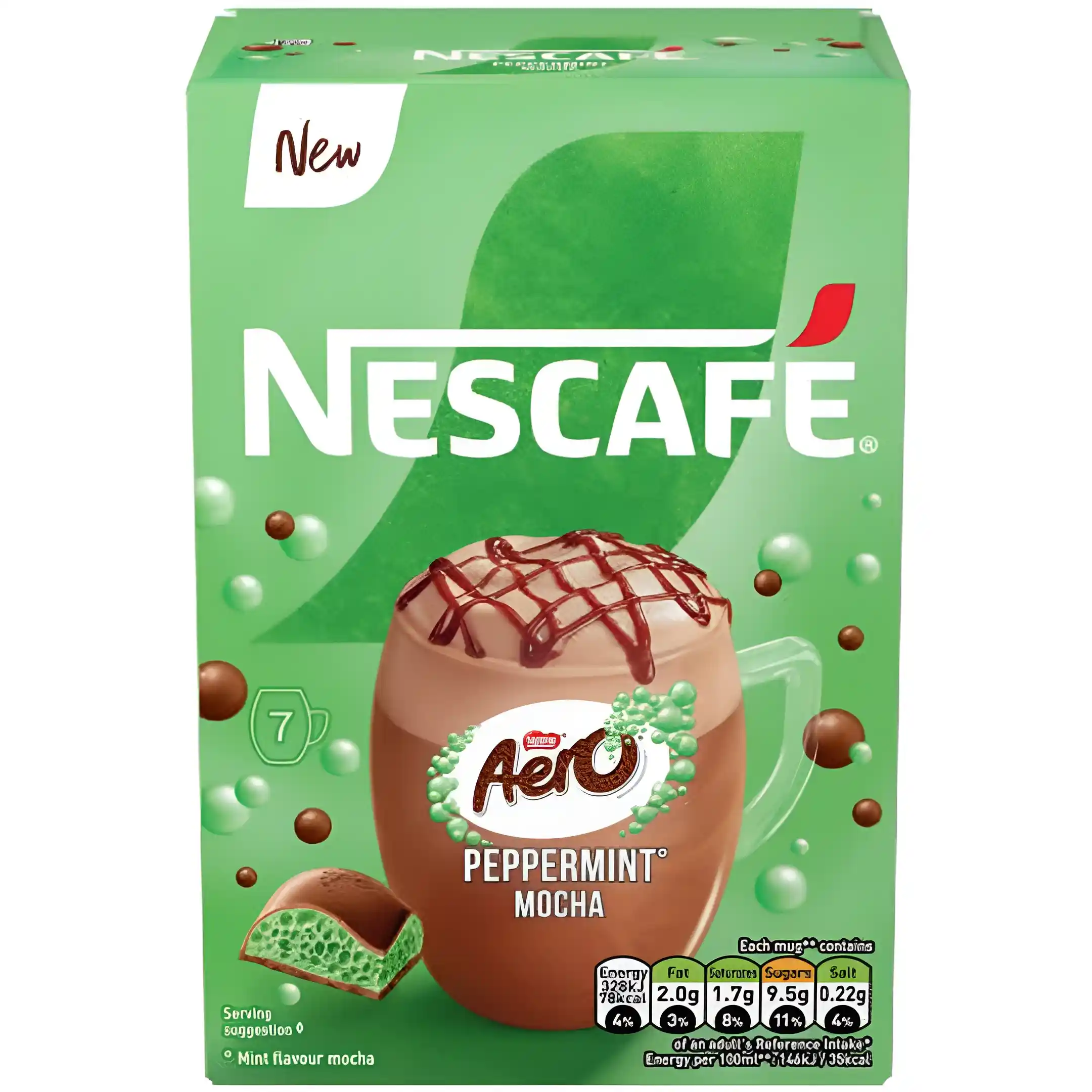 پودر قهوه فوری نسکافه با طعم موکا نعنایی...