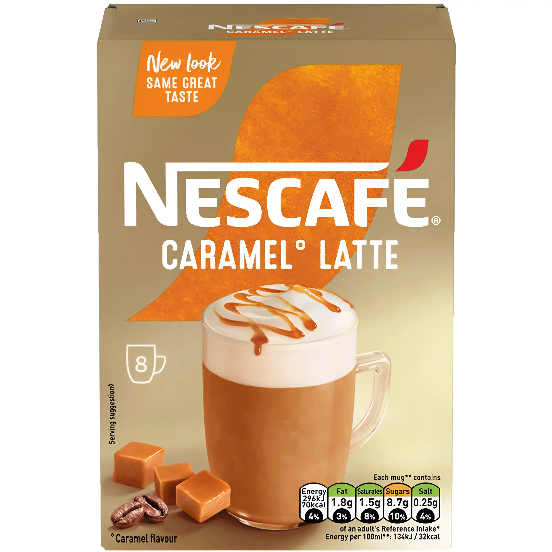 پودر قهوه فوری نسکافه لته با طعم کارامل...