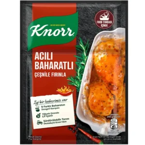 چاشنی مرغ کبابی چیلی و اسپایسی کنور Knorr Acili Baharatli وزن 31 گرم
