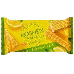ویفر روشن با کرم لیمویی Roshen Wafers Lemon وزن 216 گرم