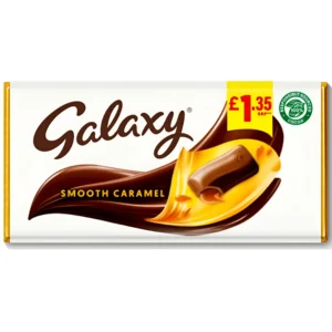 شکلات گلکسی با مغز کرم کاراملی Galaxy Smooth Caramel وزن 135 گرم