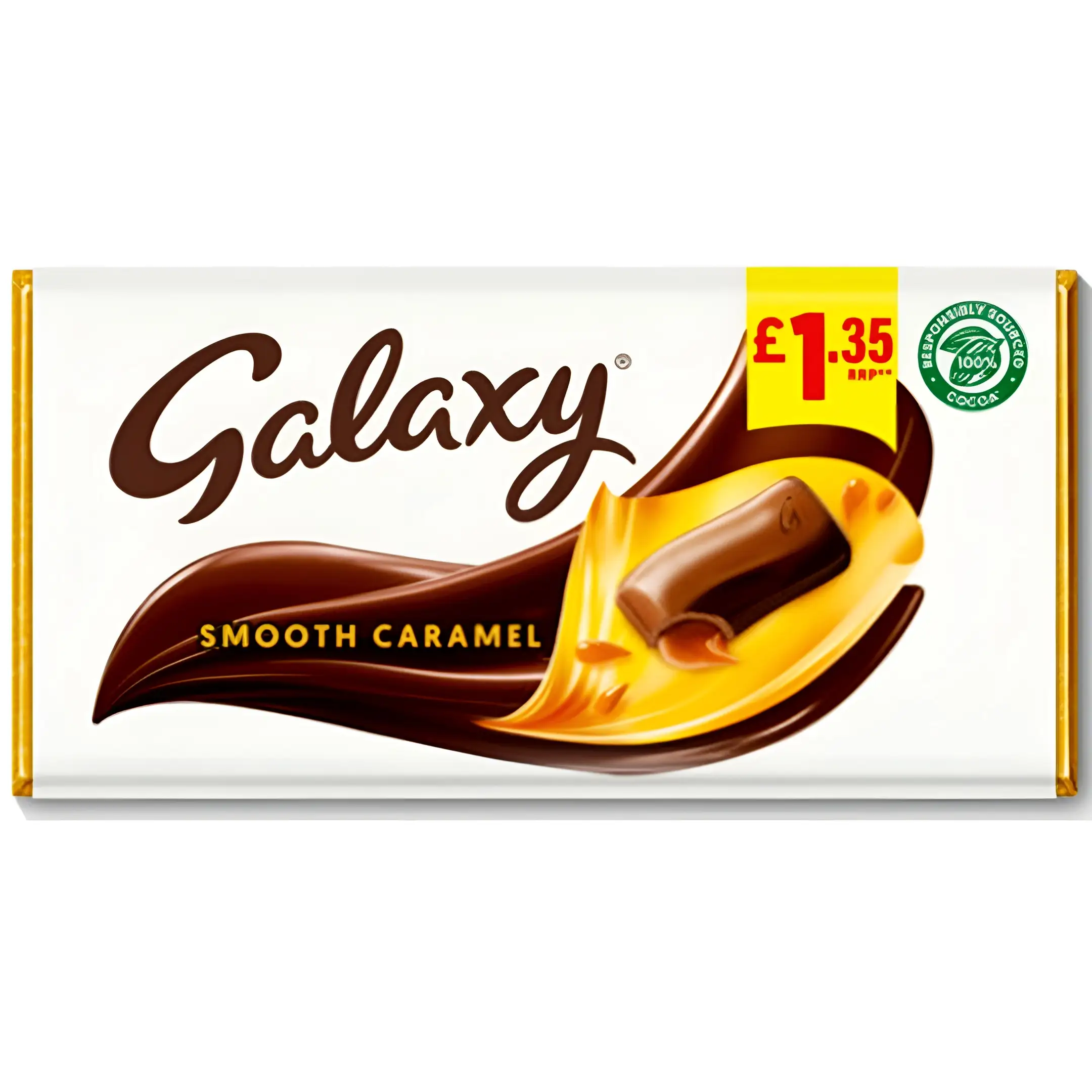 شکلات گلکسی کرم کاراملی Galaxy وزن 135 گرم