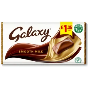 شکلات گلکسی با مغز شکلات و کرم شیری Galaxy Smooth Milk وزن 135 گرم
