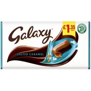 شکلات گلکسی با کرم کارامل نمکی Galaxy Salted Caramel وزن 135 گرم