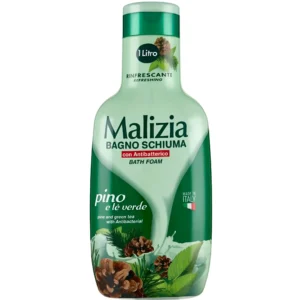 فوم شست و شو بدن مالیزیا حاوی عصاره چای سبز و میوه کاج Malizia Pino Bath Foam حجم 1000 میل