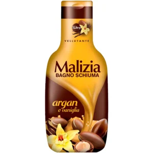 فوم شست و شو بدن مالیزیا حاوی رایحه آرگان و وانیل Malizia Argan Bath Foam حجم 1000 میل