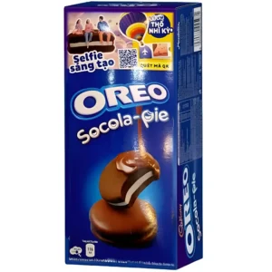 بیسکوییت شوکولا پای اوریو با کرم شکلاتی OREO Socola-pie وزن 168 گرم