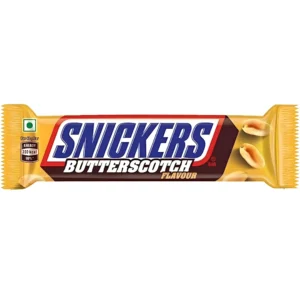 شکلات اسنیکرز با کرم کره ای و روکش شکلاتی Snickers Butterscotch Flavour وزن 45 گرم