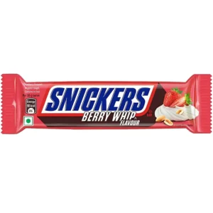 شکلات اسنیکرز مدل ضربات توت snickers berry whip وزن 45 گرم