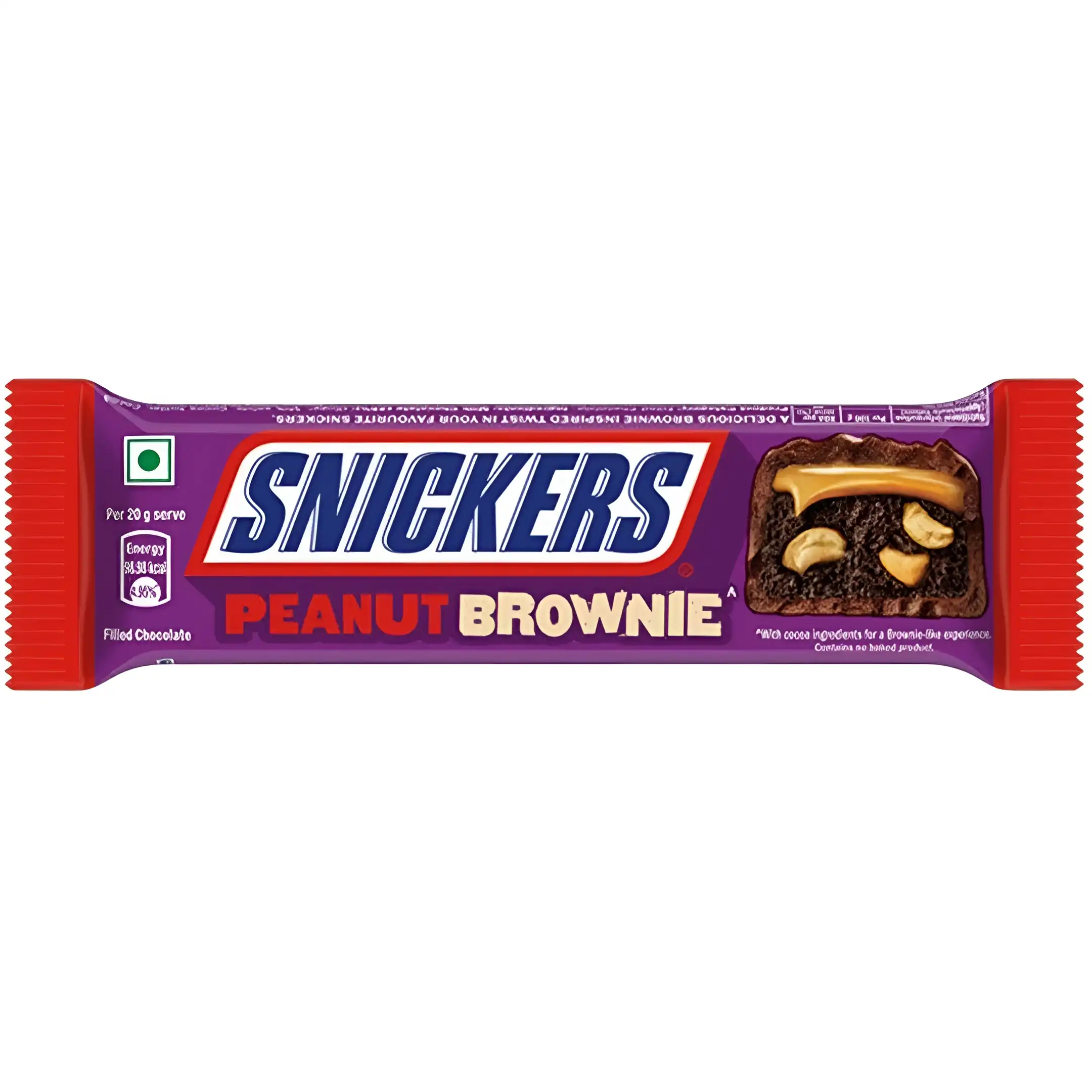 شکلات اسنیکرز با مغز بادام زمینی و براونی...