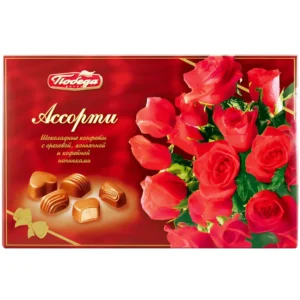 شکلات مغزدار پوبدا با مغز خامه و شکلات Pobeda Accopmu وزن 200 گرم