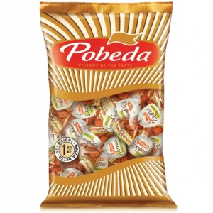 شکلات ترافل بدون قند پوبدا حاوی استویا Pobeda Stevia وزن 1000 گرم