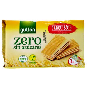 ویفر وانیلی بدون قند گولون Gullon Zero Vanilla وزن 180 گرم
