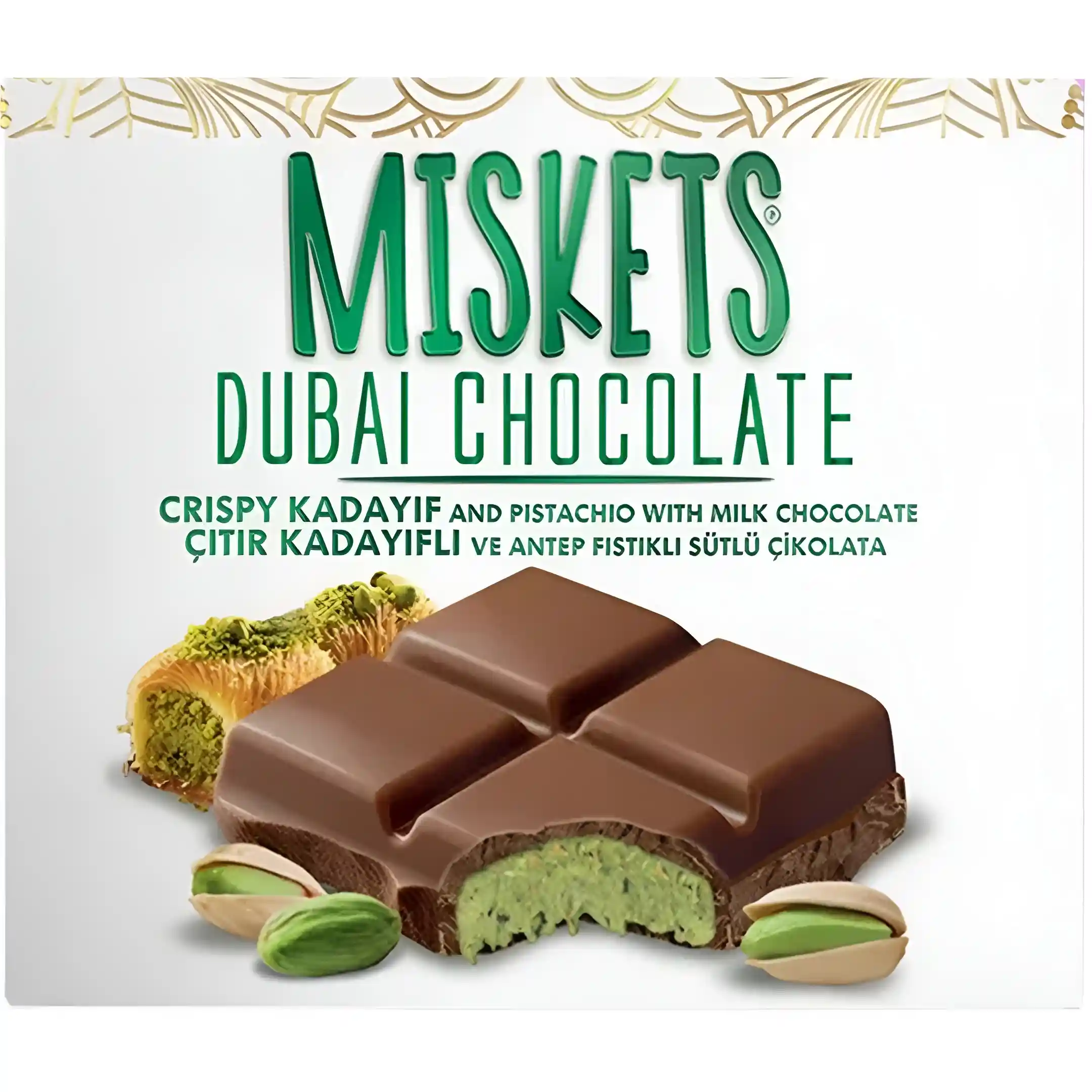 شکلات دبی میسکتز پسته کادایف Miskets وزن 100...