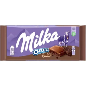 شکلات میلکا حاوی تکه‌ های بیسکویت اورئو Milka Oreo Choco وزن 100 گرم