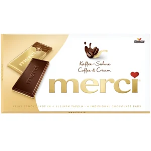 شکلات مرسی با طعم کرم قهوه Merci Coffee and Cream وزن 100 گرم