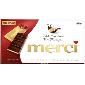 شکلات مرسی با طعم مارزیپان Merci Fine Marzipan Chocolate وزن 100 گرم