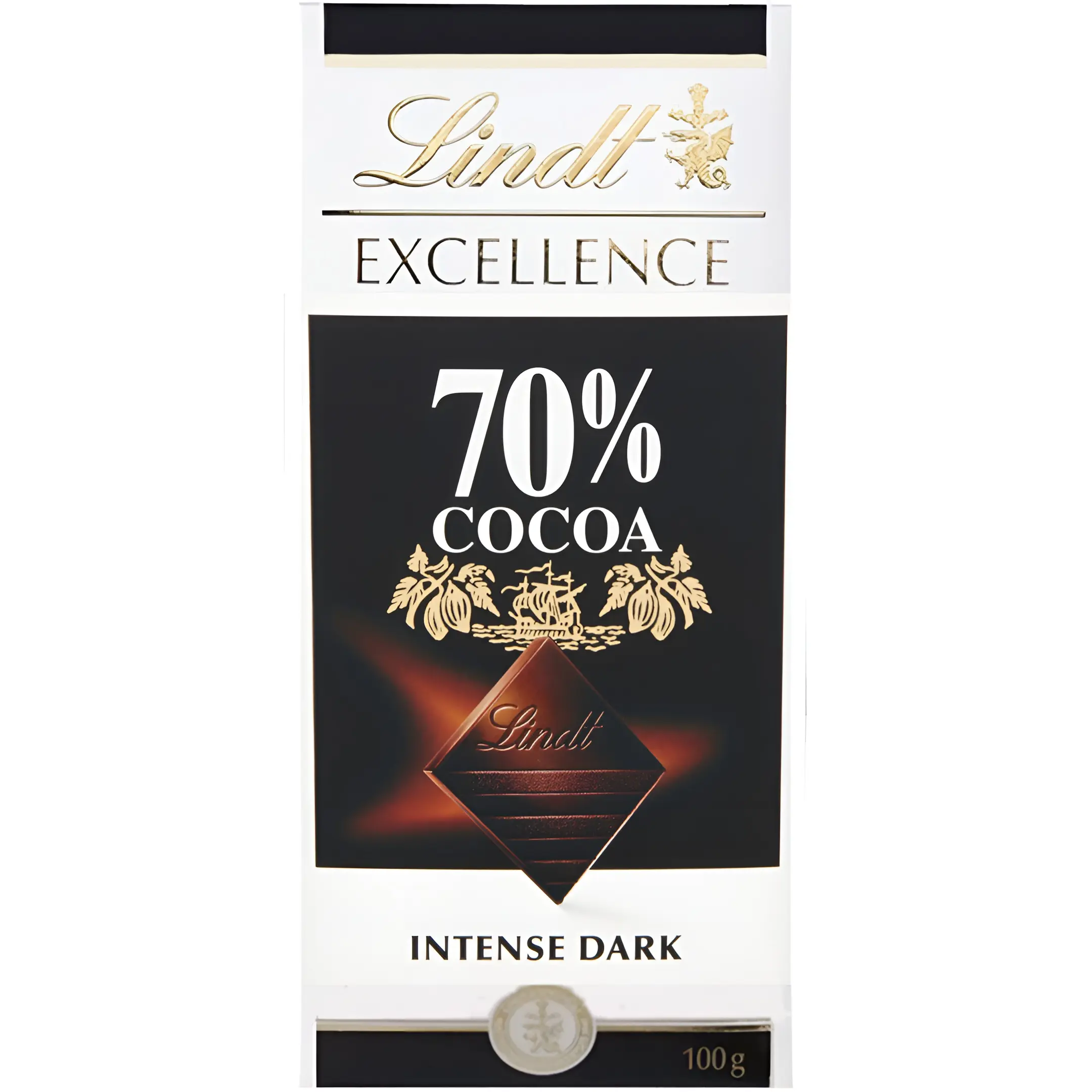 شکلات تلخ 70% لینت Lindt وزن 100 گرم