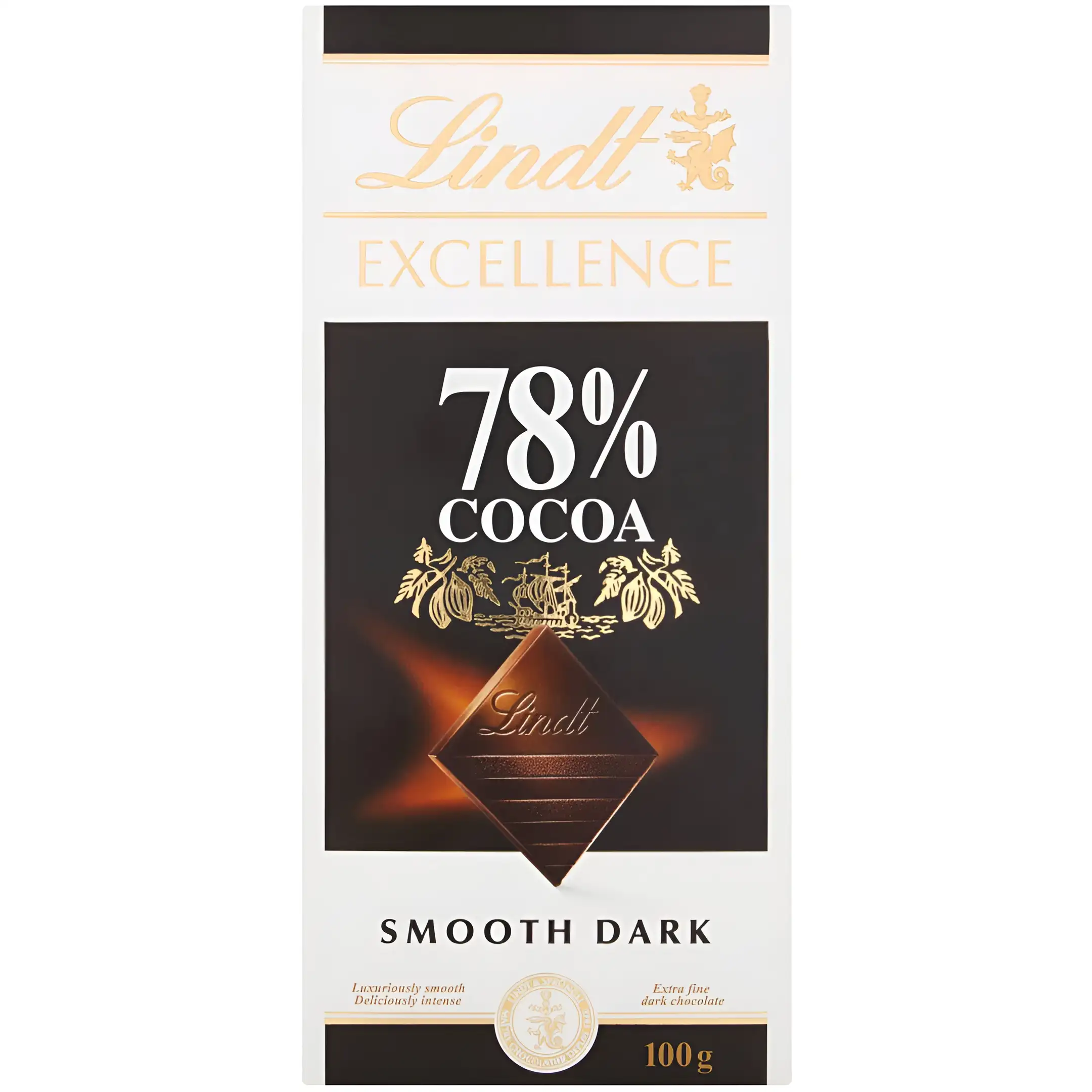 شکلات تلخ 78% لینت Lindt وزن 100 گرم