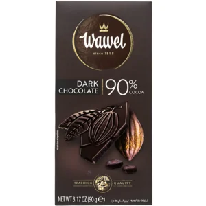 شکلات تلخ واول با کرم کاکائو 90% Wawel Dark Chocolate وزن 90 گرم