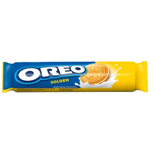 بیسکوئیت کرمدار ساندویچی اورئو Oreo Golden مدل گلدن وزن 154 گرم