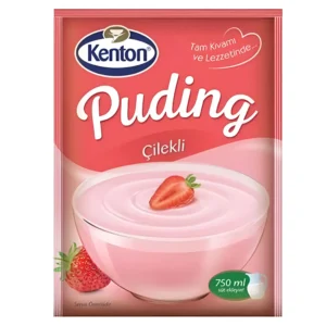 پودینگ توت فرنگی کنتون Kenton Puding Cilekli وزن 125 گرم