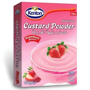 پودر کاسترد با طعم توت فرنگی کنتون Kenton Custard Powder Strawberry Flavoured کنتون وزن 100 گرم
