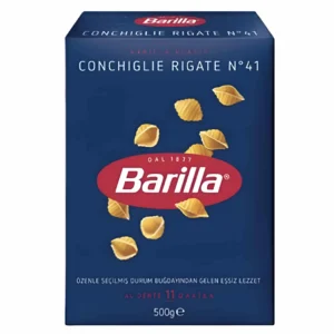 ماکارونی فرم گوش ماهی ریز باریلا Barilla مدل Conchiglie Rigate N°41 وزن 500 گرم