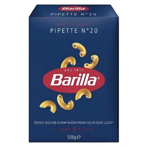 ماکارونی فرم لوله ای باریلا Barilla مدل Pipette N°20 وزن 500 گرم