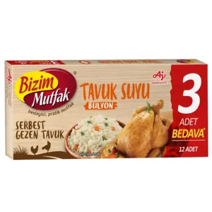 عصاره مرغ بیزیم موتفاک Bizim Mutfak مدل Tavuk Suyu بسته 12 عددی وزن 120 گرم