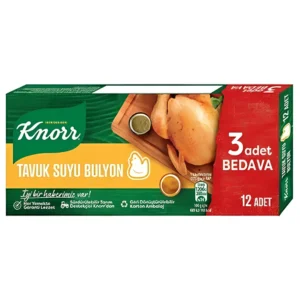 عصاره مرغ کنور KNORR مدل Tavuk suyu buylon بسته 12 عددی وزن 120 گرم