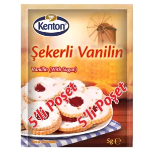 پودر وانیل شکری کنتون Kenton Sekerli Vanilin بسته 5 عددی وزن 25 گرم