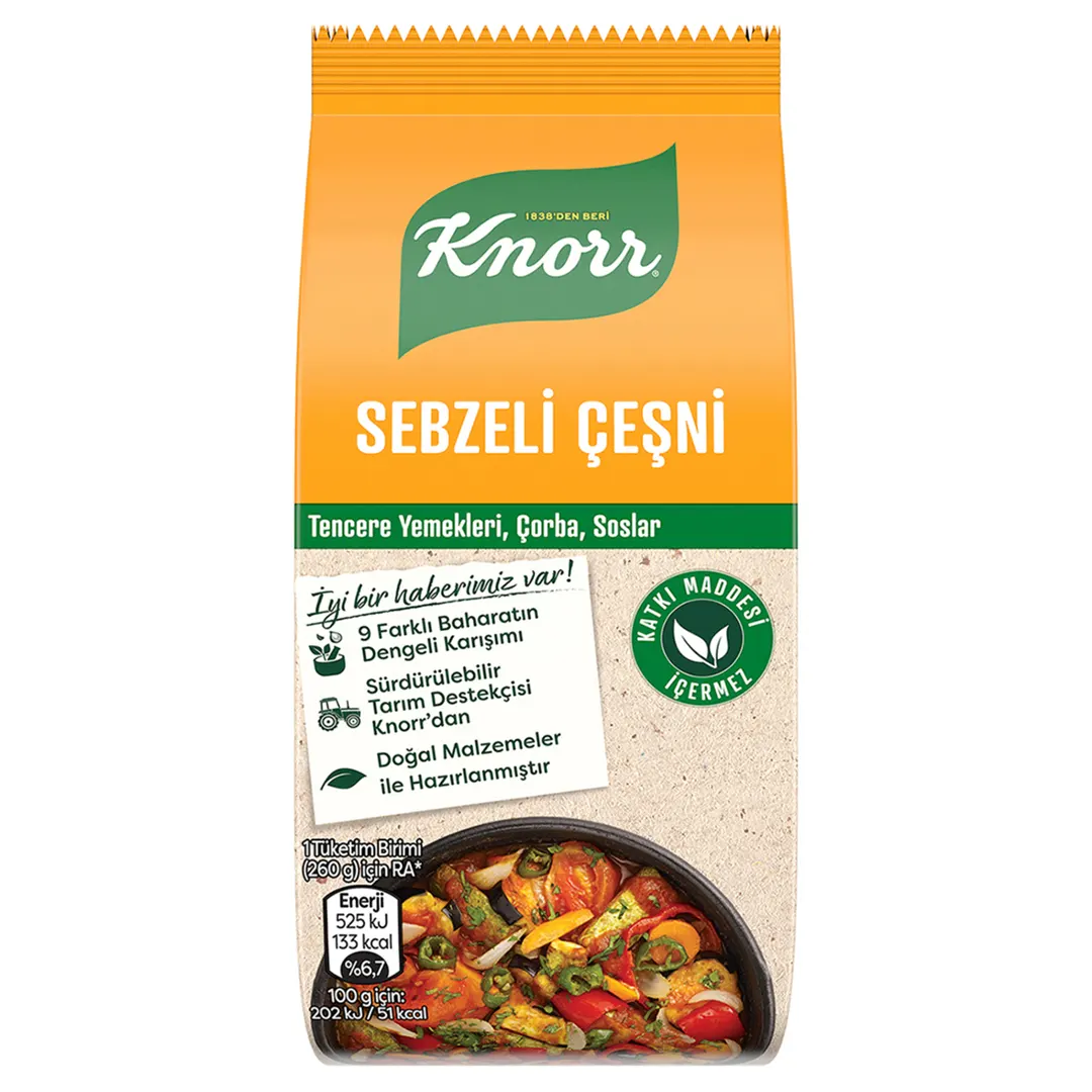 ادویه و چاشنی مخصوص سبزیجات کنور Knorr Sebzeli...