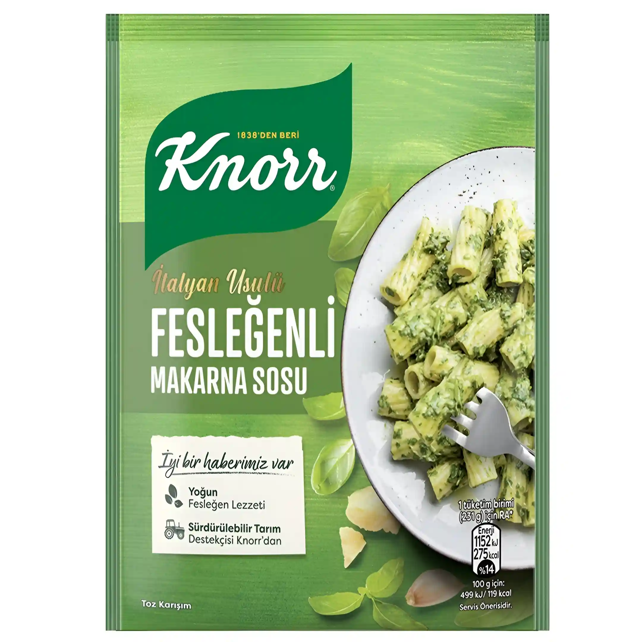 سس ماکارونی با طعم ریحان کنور Knorr مدل...