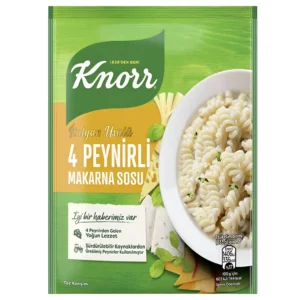 سس ماکارونی با طعم پنیر کنور Knorr مدل 4Peynirli Makarna Sosu وزن 50 گرم