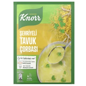 سوپ آماده مرغ با ورمیشل کنور Knorr Sehriyeli Tavuk Corbasi وزن 51 گرم