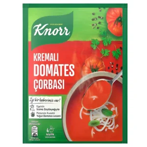 سوپ آماده گوجه فرنگی با خامه کنور Knorr مدل Kremali Domates Corbasi وزن 69 گرم