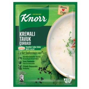 سوپ مرغ خامه ای آماده کنور Knorr مدل Kremali Tavuk Corbasi وزن 65 گرم