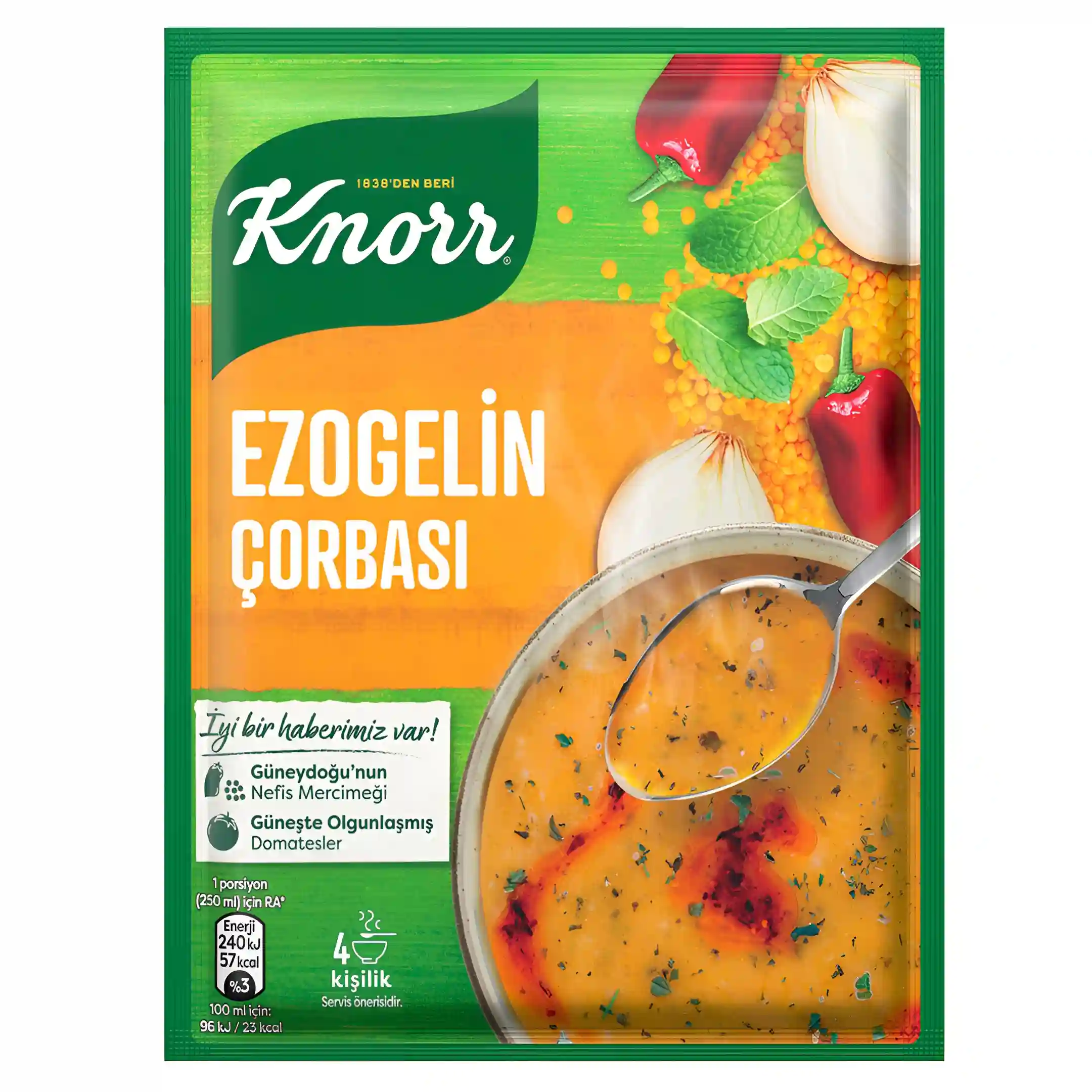 سوپ آماده گوجه و بلغور کنور Knorr Ezogelin...