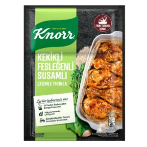 چاشنی مرغ با طعم ریحان و آویشن و کنجد کنور Knorr مدل Kekikli Feslegenli Susamli وزن 29 گرم