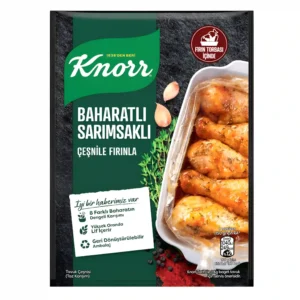 چاشنی مرغ کبابی سیر و اسپایسی کنور Knorr مدل Baharatli Sarimsakli وزن 34 گرم