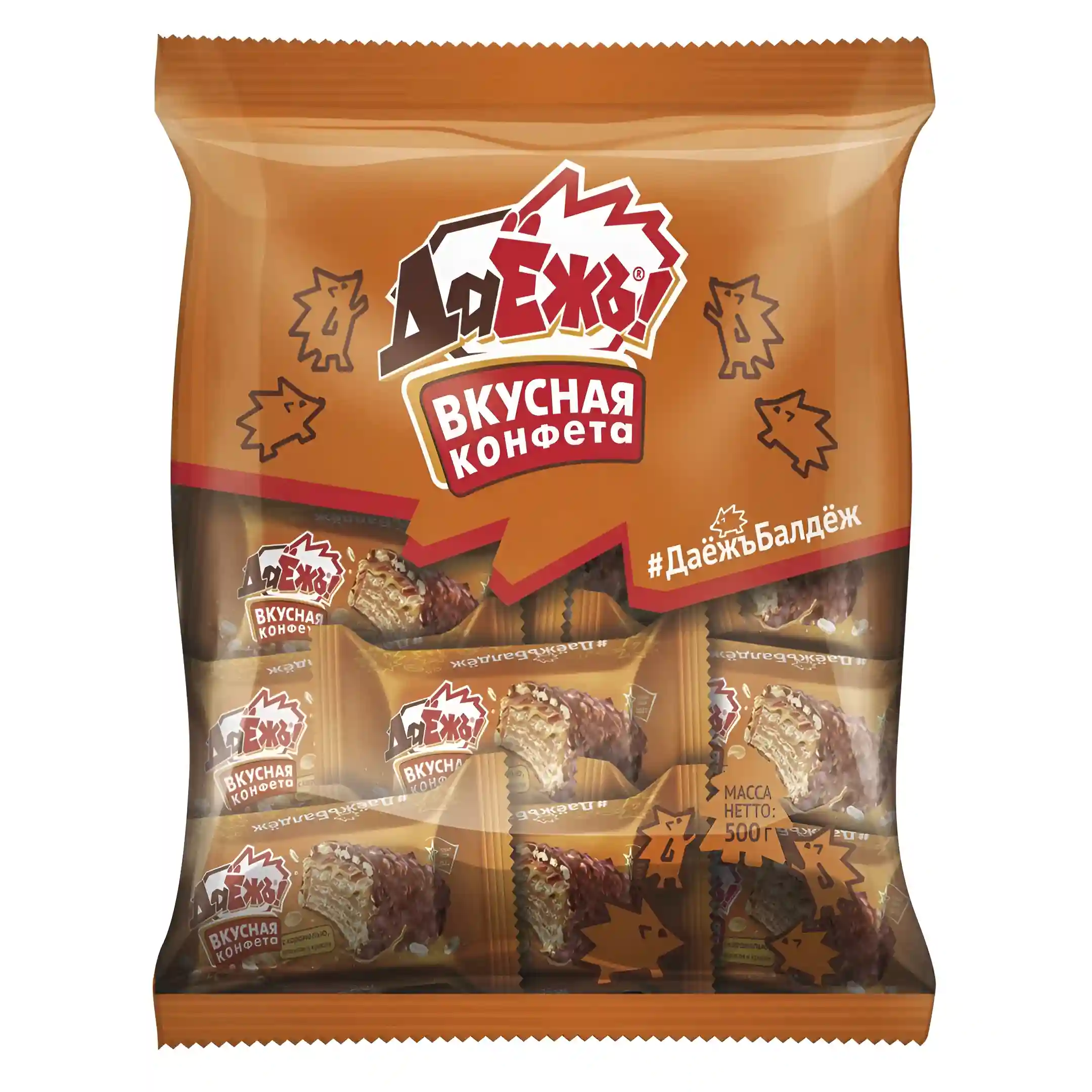 ویفر شکلاتی دایوژ ДаЁжъ BKYCHAR KOHOETA وزن ۵۰۰...