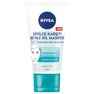 ماسک صورت و تمیز کننده و لایه بردار 3 در 1 نیوا NIVEA Sivilce Karsiti حاوس خاک رس حجم 150 میل